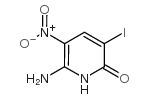 6-氨基-3-碘-5-硝基-2(1H)-吡啶酮结构式