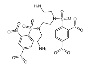 3,6-bis-(2,4-dinitrobenzenesulfonyl)-3,6-diaza-1,8-diaminooctane Structure