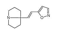 5-[2-(1,2,3,5,6,7-hexahydropyrrolizin-8-yl)ethenyl]-1,2-oxazole结构式