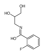 N-(2,3-dihydroxypropyl)-2-fluorobenzamide结构式