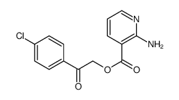 [2-(4-chlorophenyl)-2-oxoethyl] 2-aminopyridine-3-carboxylate结构式