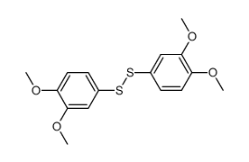 bis(3,4-dimethoxyphenyl) disulfide结构式