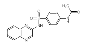 Acetamide,N-[4-[(2-quinoxalinylamino)sulfonyl]phenyl]-结构式