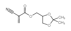 (2,2-dimethyl-1,3-dioxolan-4-yl)methyl 2-cyanoprop-2-enoate Structure