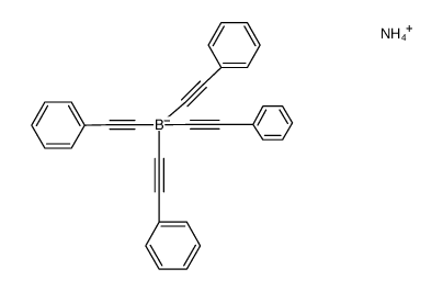 tetrakis-phenylethynyl-boric acid, ammonium salt结构式