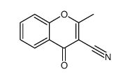 2-Methyl-4-oxo-4H-[1]benzopyran-3-carbonitrile Structure