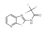 2,2,2-trifluoro-N-(9-thia-2,7-diazabicyclo[4.3.0]nona-2,4,7,10-tetraen-8-yl)acetamide结构式