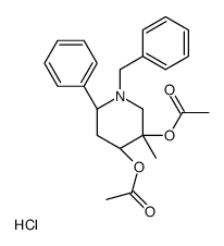 [(2R,4R,5R)-5-acetyloxy-1-benzyl-5-methyl-2-phenylpiperidin-4-yl] acetate,hydrochloride结构式
