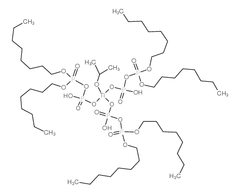 异丙基三(二辛基焦磷酸酰氧基)钛酸酯结构式