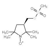 (+)-(1-羟基-2,2,5,5-四甲基吡咯烷-3-基)甲硫代磺酸甲酯结构式