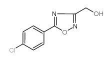 (5-(4-氯苯基)-1,2,4-噁二唑-3-基)甲醇结构式