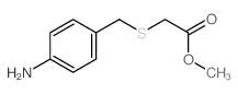 Acetic acid,2-[[(4-aminophenyl)methyl]thio]-, methyl ester structure