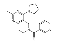 (2-methyl-4-pyrrolidin-1-yl-7,8-dihydro-5H-pyrido[4,3-d]pyrimidin-6-yl)-pyridin-3-ylmethanone Structure