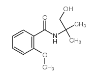 N-(2-HYDROXY-1,1-DIMETHYLETHYL)-2-METHOXYBENZENECARBOXAMIDE Structure