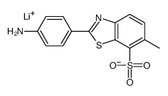 lithium,2-(4-aminophenyl)-6-methyl-1,3-benzothiazole-7-sulfonate结构式
