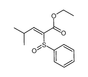 ethyl (Z)-4-methyl-2-(phenylsulfinyl)pent-2-enoate结构式