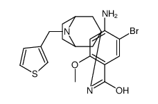 4-amino-5-bromo-2-methoxy-N-[8-(thiophen-3-ylmethyl)-8-azabicyclo[3.2. 1]oct-3-yl]benzamide Structure