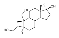 17α-Methyl-1,2-Seco-A-nor-5α-androstan-1,2,17β-triol结构式
