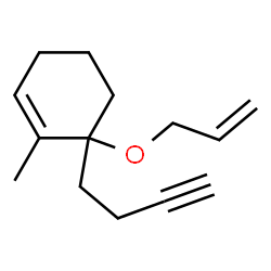 Cyclohexene, 6-(3-butynyl)-1-methyl-6-(2-propenyloxy)- (9CI)结构式