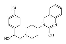 3-[1-[2-(4-chlorophenyl)-2-hydroxyethyl]piperidin-4-yl]-1,4-dihydroquinazolin-2-one结构式