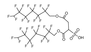 di(2,2,3,3,4,4,5,5,6,6,7,7-dodecafluoroheptoxy)sulfosuccinic acid Structure