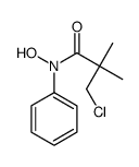 3-chloro-N-hydroxy-2,2-dimethyl-N-phenylpropanamide结构式