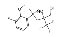 4-(3-fluoro-2-methoxyphenyl)-2-hydroxy-4-methyl-2-(trifluoromethyl)-pentan-1-ol Structure