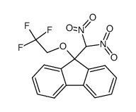 9-(dinitromethyl)-9-(2,2,2-trifluoroethoxy)-9H-fluorene结构式