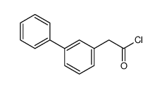 (3-phenyl)phenylacetic acid chloride Structure