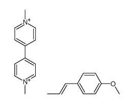 (E)-1-methoxy-4-(prop-1-en-1-yl)benzene, 1,1'-dimethyl-[4,4'-bipyridine]-1,1'-diium salt Structure