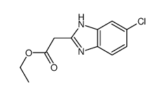 2-(5-氯-1H-苯并[d]咪唑-2-基)乙酸乙酯结构式