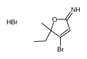 4-bromo-5-ethyl-5-methylfuran-2-imine,hydrobromide Structure