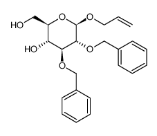 烯丙基-2,3-二-O-苄基-β-D-吡喃葡萄糖苷结构式