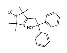 4-(2-hydroxy-2,2-diphenylethyl)-2,2,5,5-tetramethyl-3-imidazolin-1-oxyl结构式