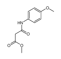 methyl 3-[(4-methoxyphenyl)amino]-3-oxopropionate结构式