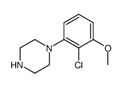 1-(2-氯-3-甲氧基苯基)哌嗪结构式