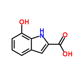 7-羟基吲哚-2-甲酸结构式