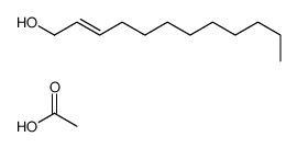 acetic acid,dodec-2-en-1-ol结构式