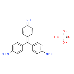 4-[(4-aminophenyl)(4-iminocyclohexa-2,5-dien-1-ylidene)methyl]aniline phosphate Structure