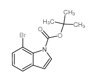1-BOC-7-溴吲哚结构式