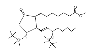 11,15-O-bis(tert-butyldimethylsilyl)PGE1 methyl ester Structure