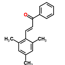 (2E)-3-Mesityl-1-phenyl-2-propen-1-one Structure