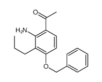 1-[2-氨基-4-(苯基甲氧基)-3-丙基苯基]-乙酮结构式