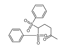 5,5-bis(benzenesulfonyl)pentan-2-one结构式