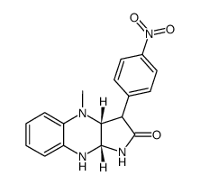 4-methyl-3-(p-nitrophenyl)-2,3,3a,4,9,9a-hexahydro-1H-pyrrolo(2,3-b)quinoxalin-2-one Structure