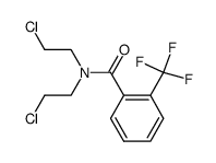 N,N-bis(2-chloroethyl)-2-trifluoromethyl-benzamide Structure