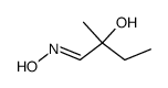 2-hydroxy-2-methyl-butyraldehyde oxime结构式
