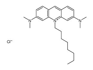 3-N,3-N,6-N,6-N-tetramethyl-10-octylacridin-10-ium-3,6-diamine,chloride结构式