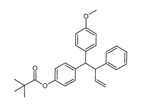 4-(4-methoxyphenyl)-4-[4-(pivaloyloxy)phenyl]-3-phenylbut-1-ene结构式