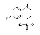 3-(4-fluoroanilino)propane-1-sulfonic acid结构式